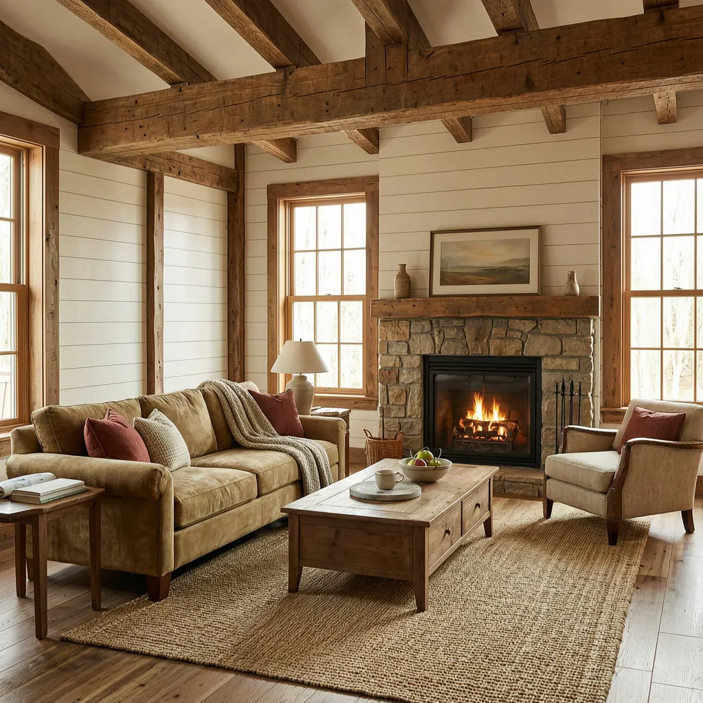 Farmhouse interior design style