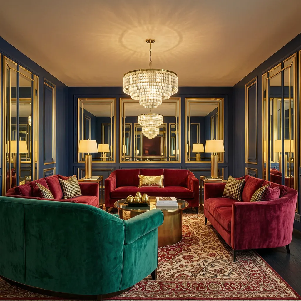 Hollywood Regency interior design style