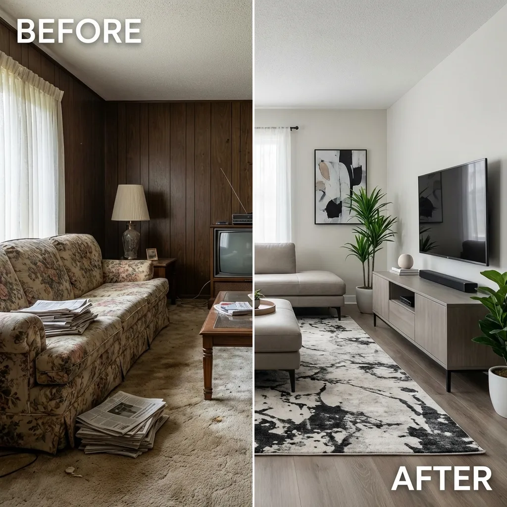 Vintage interior design style